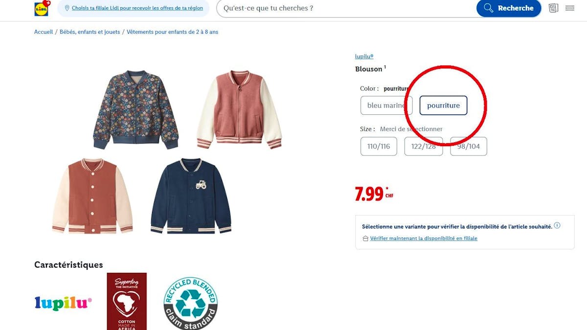 Lidl présente des blousons pour enfants avec une couleur inattendue : la « pourriture » en ligne