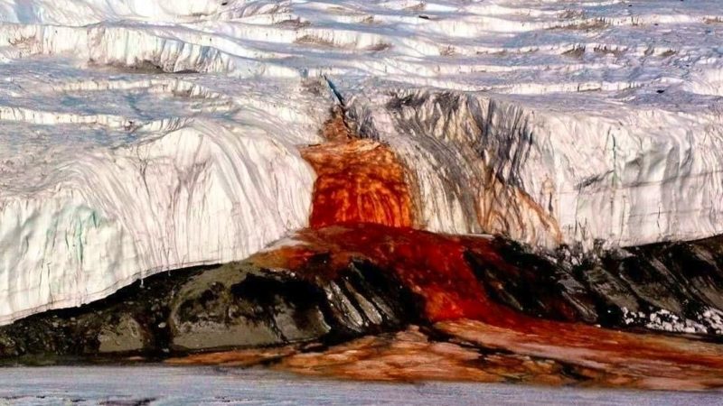 Le glacier Taylor : source d’une mystérieuse cascade rouge en Antarctique