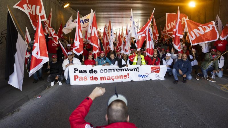 Grève annoncée chez les maçons vaudois, fribourgeois et genevois