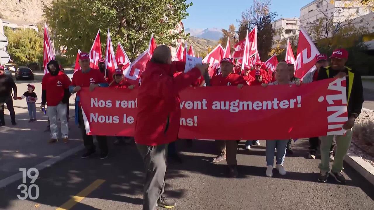 Des centaines de personnes mobilisées en Valais pour la hausse des salaires et une marge de négociation accrue