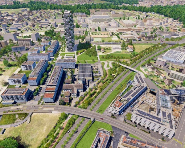 Lausanne-Sud : l’A1 pourrait être réaménagée en parc linéaire avec de nouveaux accès et espaces publics