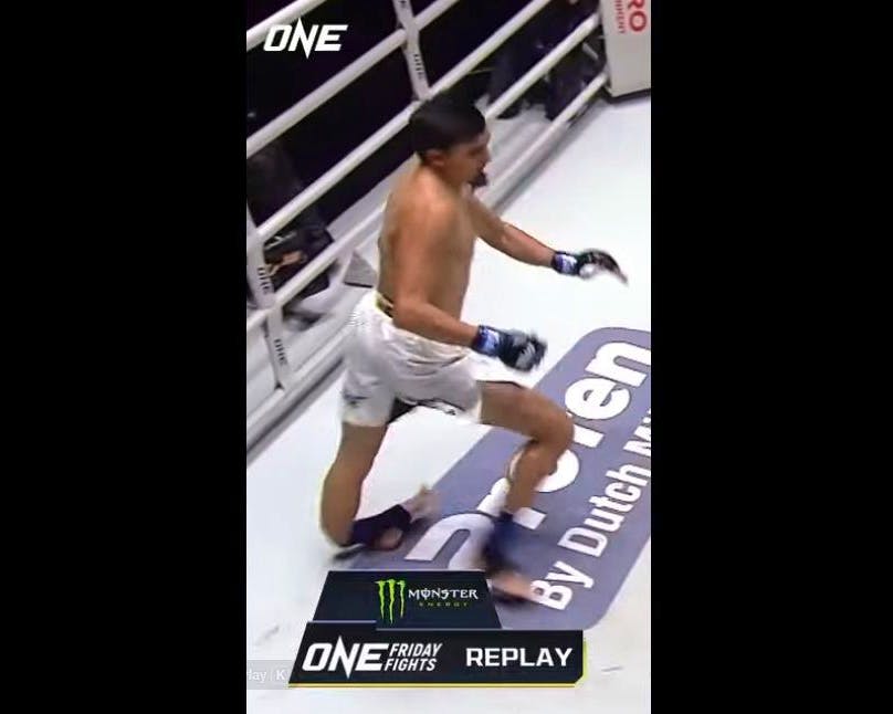Boxe thaï à Bangkok : fracture du tibia met fin au duel Ramazanov vs Abdelali lors du One Friday Nights 134