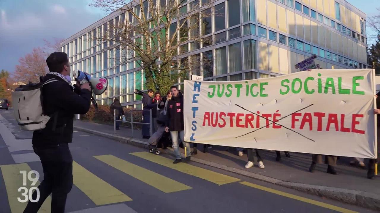 Grève de la fonction publique vaudoise à Lausanne: mobilisation contre les coupes budgétaires et le déficit prévu pour 2026