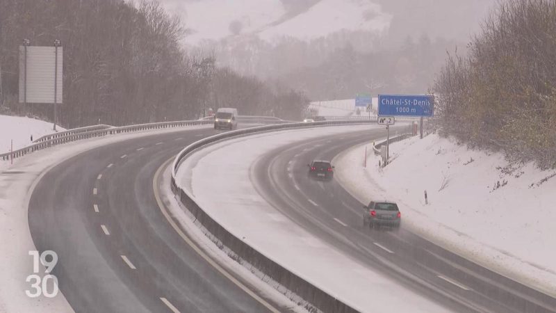 Neige en plaine : perturbations sur les axes vaudois et fermeture partielle de l’A12